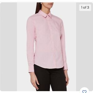 Banana Republic Women's Pink Riley Tailored-Fit Shirt Size 4 Tall, Brand New